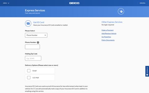 Get ID Card - Online Service Center | GEICO