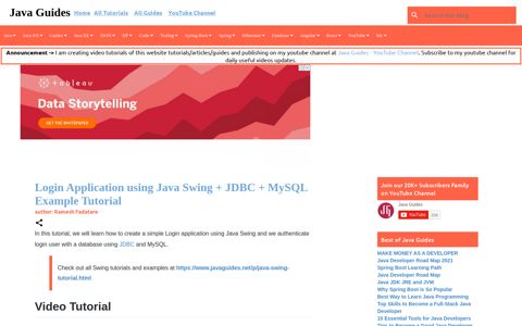 Login Application using Java Swing + JDBC + MySQL ...