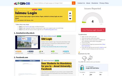 Isimau Login - A database full of login pages from all over the ...
