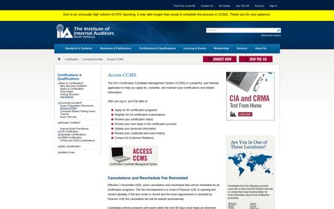 Access CCMS - IIA