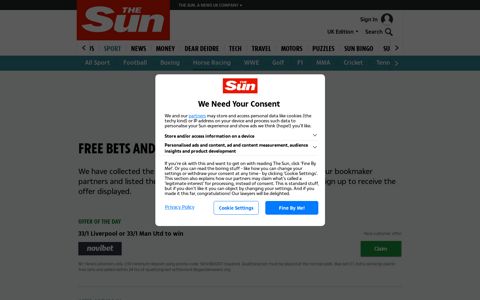 Free Bets & Sign Up Bonuses - £2537 Bet Offers [December ...