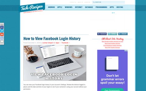 How to View Facebook Login History - Tech-Recipes