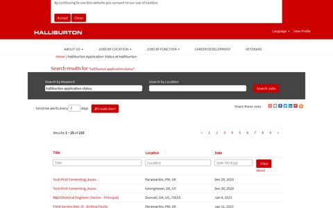 Halliburton Application Status - Halliburton Jobs