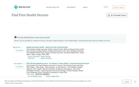 Doctors who accept First Health Insurance | Doctor.com