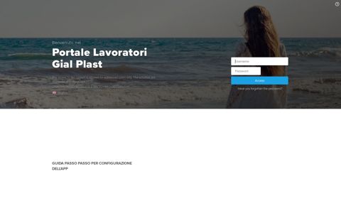 Login Page - Gial Plast