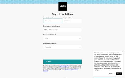 Ride with Uber - Uber | Sign Up to Ride
