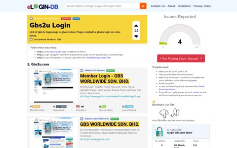 Gbs2u Login - A database full of login pages from all over the ...
