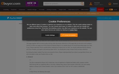 Ebuyer.com Terms and Conditions Consumer