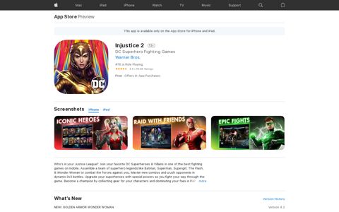 ‎Injustice 2 on the App Store