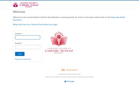 Login - London District Catholic School Board - LDCSB ...