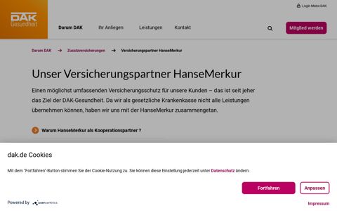 Versicherungspartner HanseMerkur | DAK-Gesundheit
