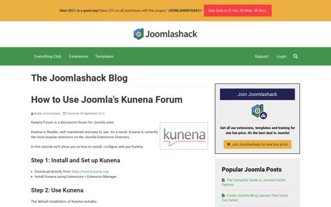 How to Use Joomla's Kunena Forum - Joomlashack