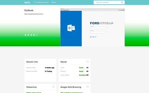 webmail.ford.com.tr - Outlook - Webmail Ford - Sur.ly