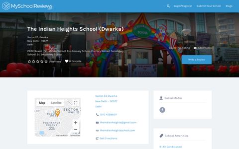 The Indian Heights School, Dwarka - MySchoolReviews.com