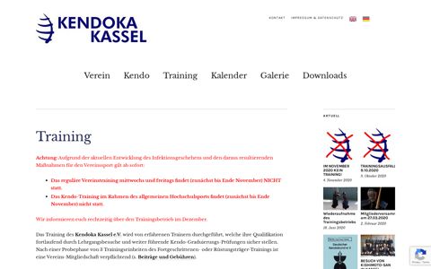 Training | Kendoka Kassel