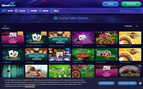 Casino Table Games: Roulette & BlackJack | GameTwist Casino