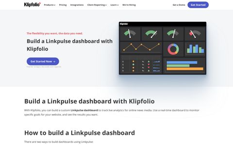 Linkpulse Dashboard - Integrations | Klipfolio.com