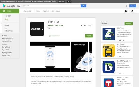 PRESTO - Apps on Google Play