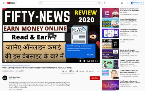 Online Earning website Fifty News.com /Read ... - YouTube