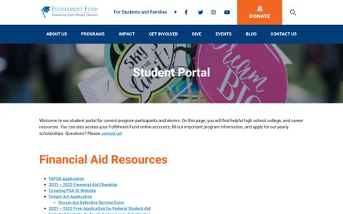 Student Portal | Fulfillment Fund
