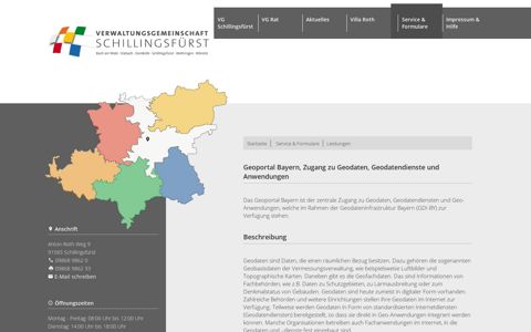 Geoportal Bayern, Zugang zu Geodaten, Geodatendienste ...