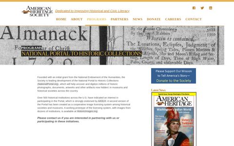 National Portal to Historic Collections | American Heritage ...