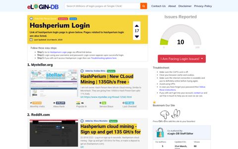 Hashperium Login - A database full of login pages from all ...