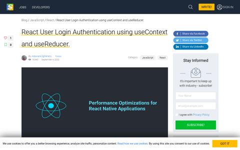 React User Login Authentication using useContext and ...