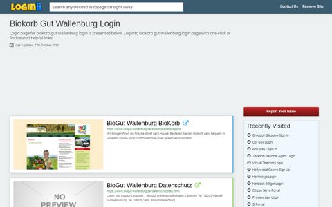 Biokorb Gut Wallenburg Login - Loginii.com