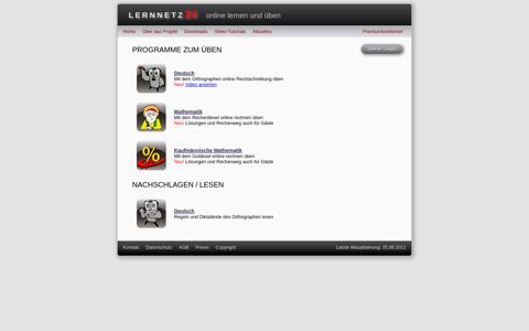 lernnetz24 - die Plattform zum Lernen und Üben online