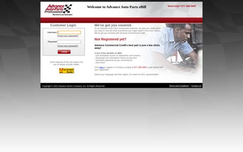 Advance Auto Parts - eBill Login