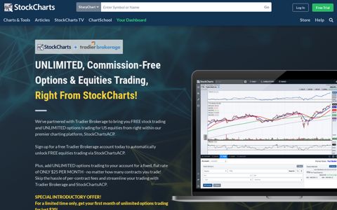 StockCharts + Tradier - StockCharts.com