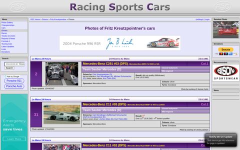 Fritz Kreutzpointner (D) - Racing Sports Cars