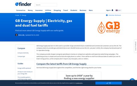 GB Energy: GB Energy Supply | Electricity, gas and dual fuel ...