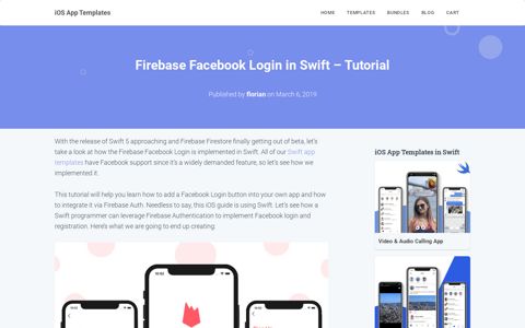 Firebase Facebook Login in Swift - Tutorial - iOS App Templates