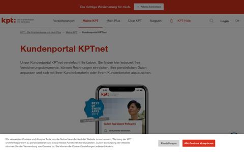 Kundenportal KPTnet – KPT
