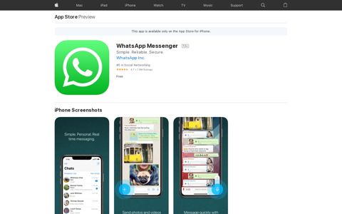 ‎WhatsApp Messenger on the App Store