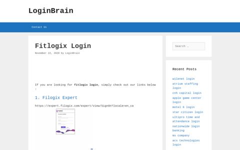 Fitlogix Filogix Expert - LoginBrain