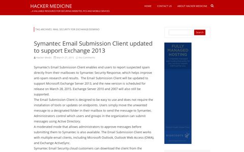 Mail Security for Exchange/Domino Archives - Hacker Medicine