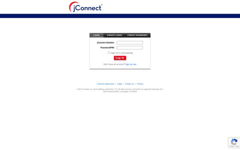 jConnect: Log into My Account | Internet Fax Services Login