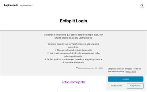 ▷ Ecfop It Login - Loginaccedi