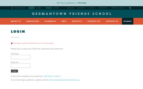 Login - Germantown Friends School