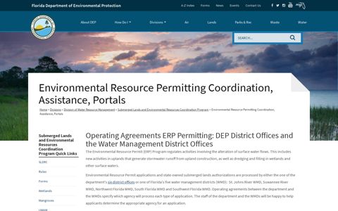 Environmental Resource Permitting Coordination, Assistance ...