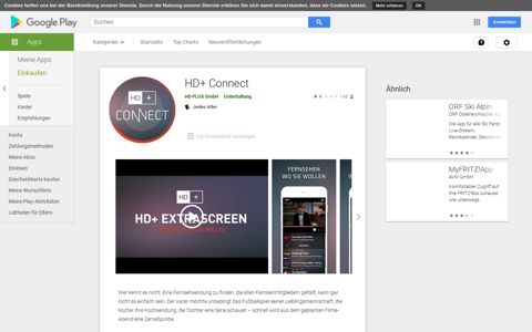 HD+ Connect – Apps bei Google Play