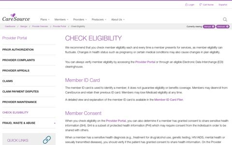 Check Eligibility | Georgia – Medicaid | CareSource