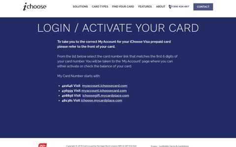 login / activate your card - Corporate Visa Prepaid Gift Cards ...