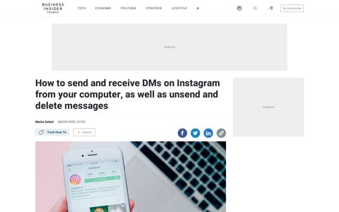 How to send and receive DMs on Instagram from a computer ...