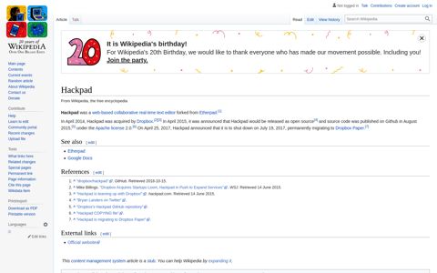 Hackpad - Wikipedia