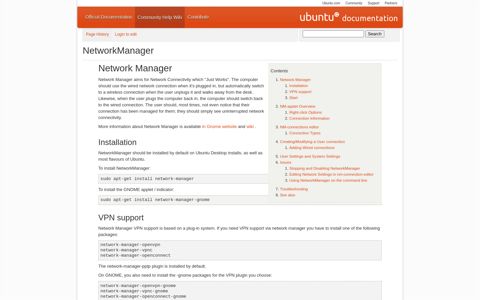 NetworkManager - Community Help Wiki
