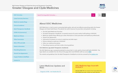 GGC Medicines: Home